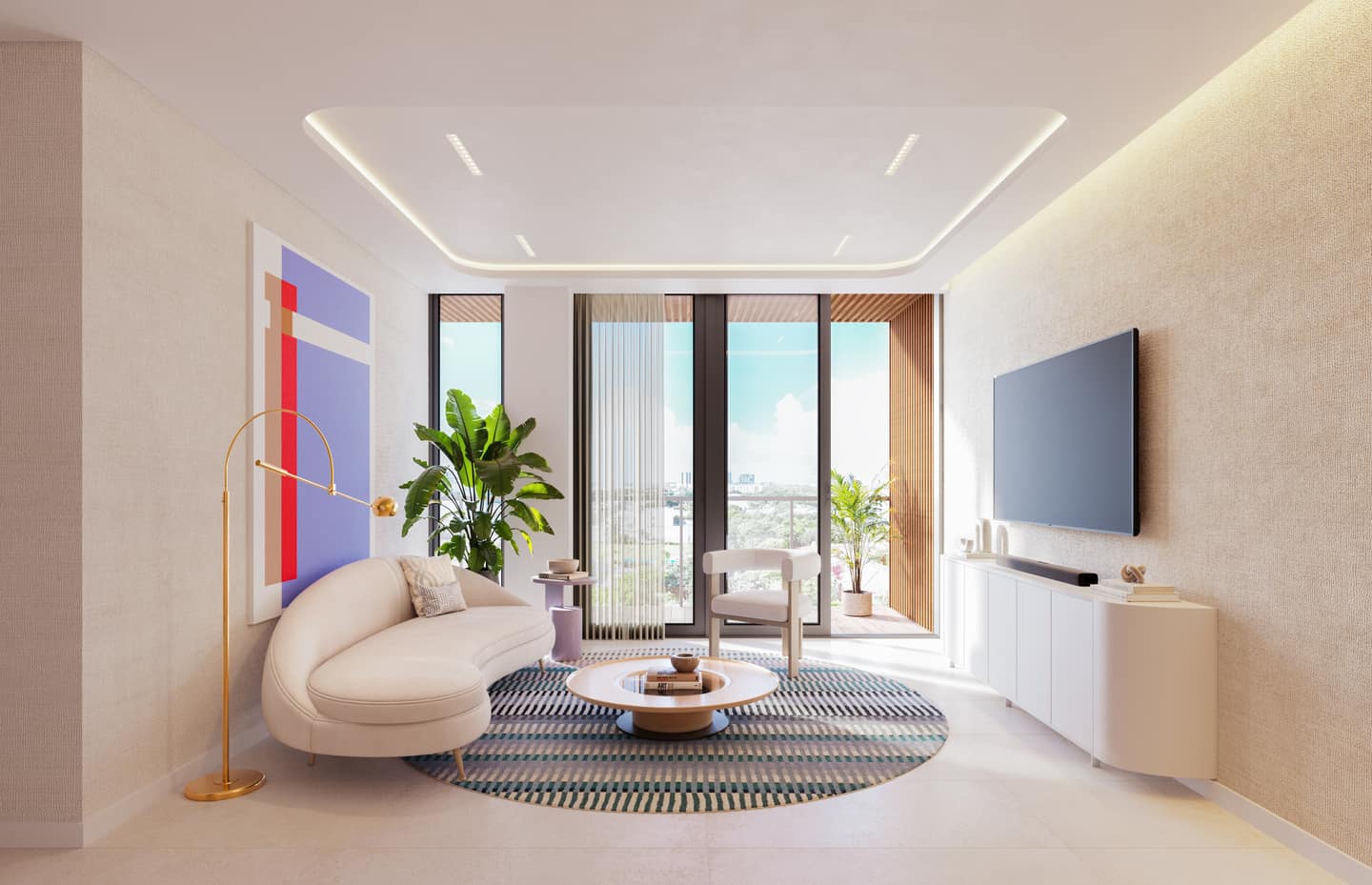 Eden Residences living room interior