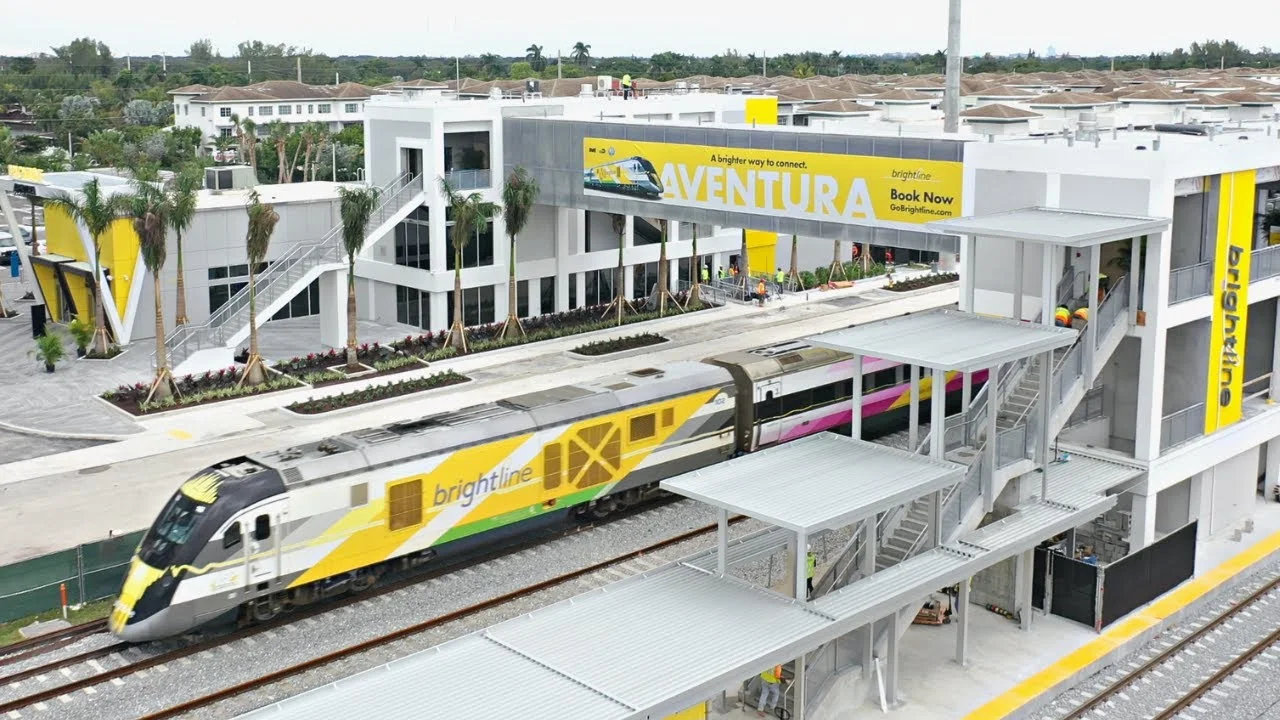 Brightline Aventura station