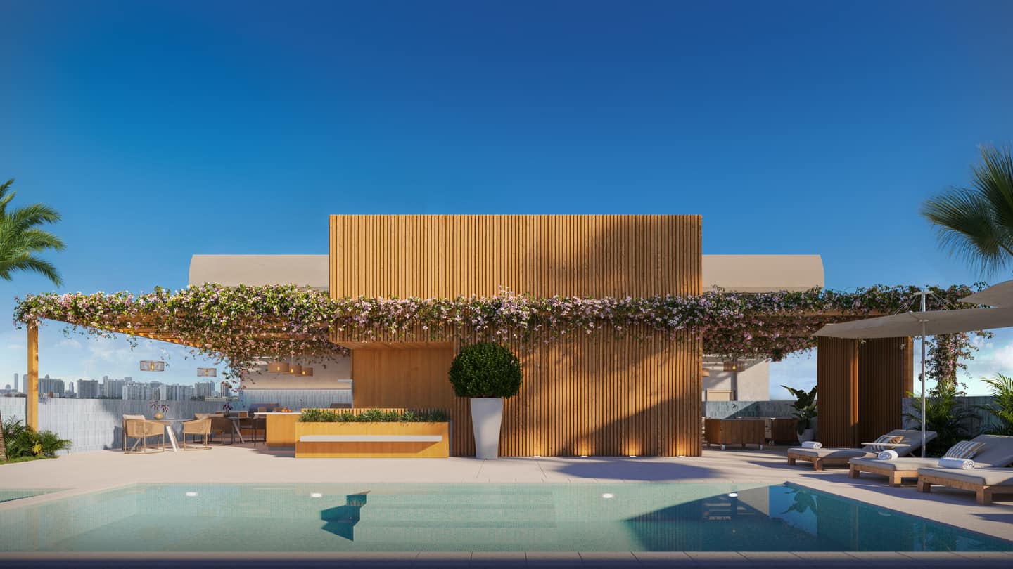 Eden Residences rooftop amenity deck