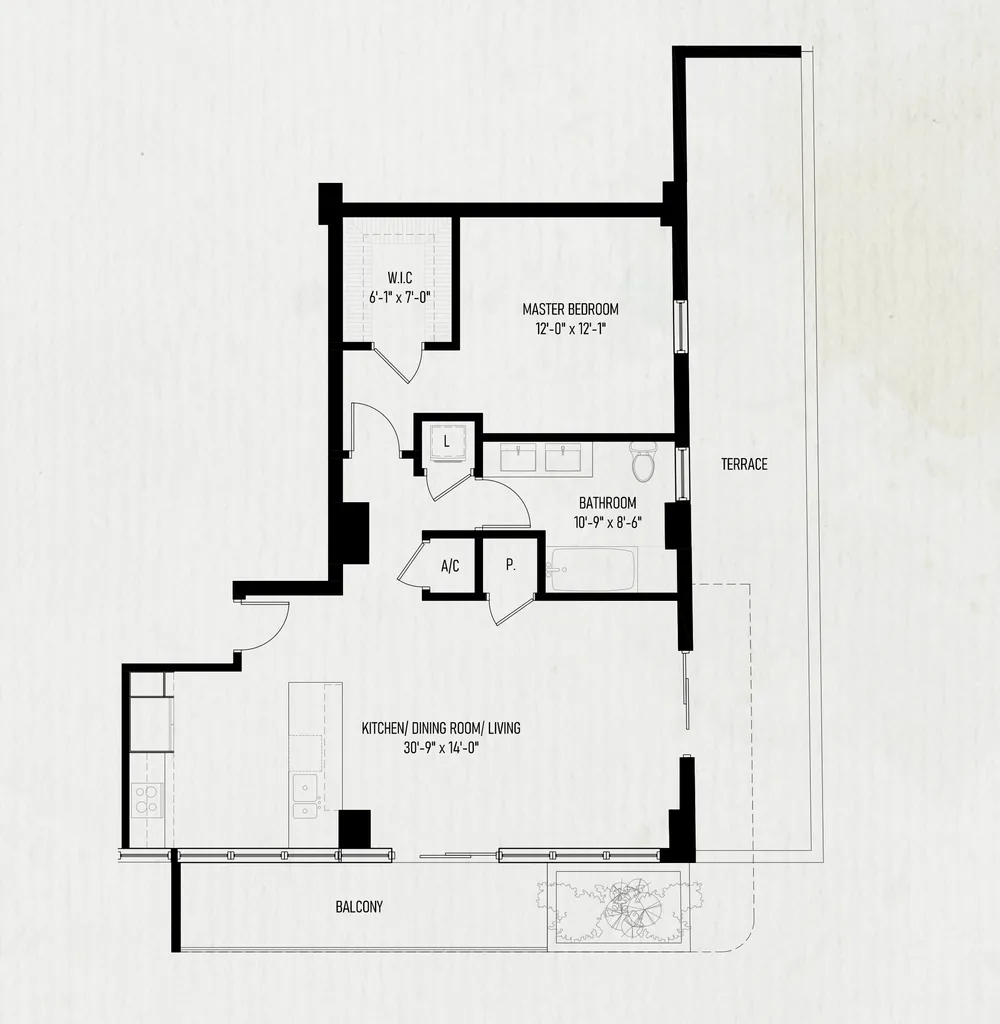 Residence 401 floorplan
